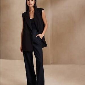 Banana Republic Double Breasted Boyfriend Vest